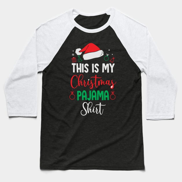 This is my Christmas pajama Baseball T-Shirt by BadDesignCo